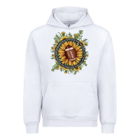 White football gemstone sunflower Urban Hoodie - JahusDesignShop