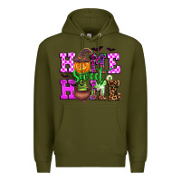 Army Green halloween home sweet home Premium Hoodie - AdoDesignShop