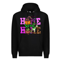 Black halloween home sweet home Premium Hoodie - AdoDesignShop