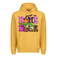 Mustard halloween home sweet home Premium Hoodie - AdoDesignShop