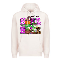 Pale Pink halloween home sweet home Premium Hoodie - AdoDesignShop