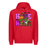 Red halloween home sweet home Premium Hoodie - AdoDesignShop