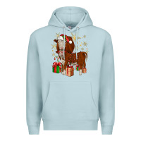 Blue Mist christmas hereford Premium Hoodie - JahusDesignShop