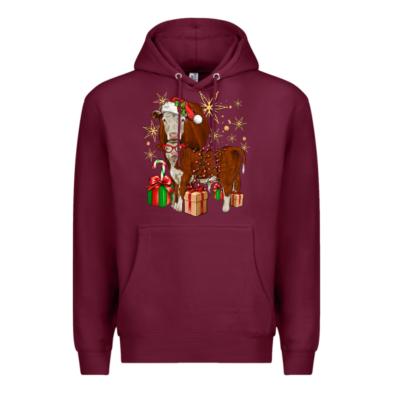 Christmas Hereford Premium Hoodie by JahusDesignShop | Teevron