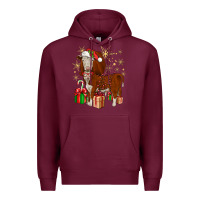Burgundy christmas hereford Premium Hoodie - JahusDesignShop