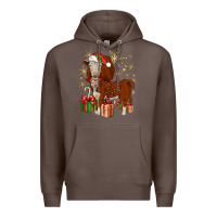 Coffee christmas hereford Premium Hoodie - JahusDesignShop
