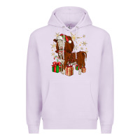 Lilac christmas hereford Premium Hoodie - JahusDesignShop