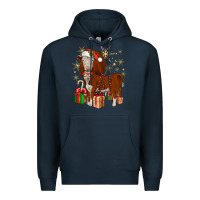 Navy christmas hereford Premium Hoodie - JahusDesignShop