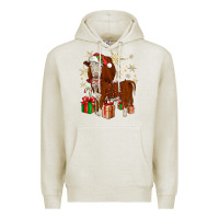 Oatmeal Heather christmas hereford Premium Hoodie - JahusDesignShop