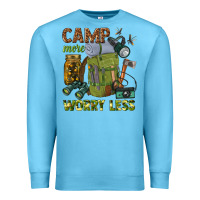 Ocean Blue camp more worry less Premium Sweatshirt - texasbilliewilder