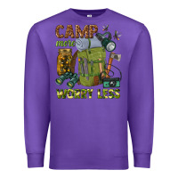 Purple camp more worry less Premium Sweatshirt - texasbilliewilder