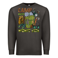 Smoke camp more worry less Premium Sweatshirt - texasbilliewilder