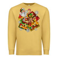 Antique Gold christmas cassette tapes Premium Sweatshirt - Zillion Design Studio