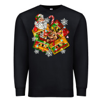 Black christmas cassette tapes Premium Sweatshirt - Zillion Design Studio