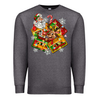Charcoal Heather christmas cassette tapes Premium Sweatshirt - Zillion Design Studio