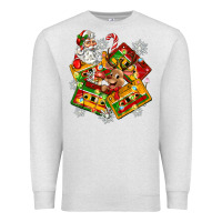 Oatmeal Heather christmas cassette tapes Premium Sweatshirt - Zillion Design Studio