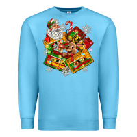 Ocean Blue christmas cassette tapes Premium Sweatshirt - Zillion Design Studio