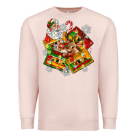 Pale Pink christmas cassette tapes Premium Sweatshirt - Zillion Design Studio