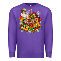 Purple christmas cassette tapes Premium Sweatshirt - Zillion Design Studio