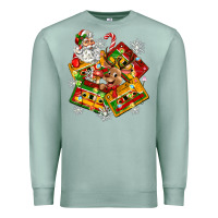 Seafoam christmas cassette tapes Premium Sweatshirt - Zillion Design Studio