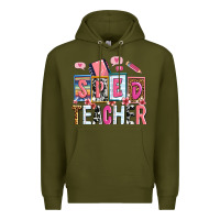 Army Green sped teacher Premium Hoodie - AdoDesignShop