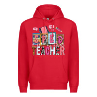 Red sped teacher Premium Hoodie - AdoDesignShop