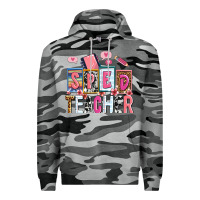Slate Camo sped teacher Premium Hoodie - AdoDesignShop