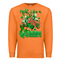 Carrot green ribbon liver cancer afro girl sneakers Premium Sweatshirt - RanaPortraitStore