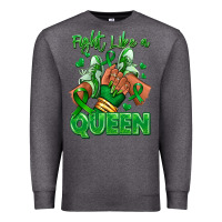 Charcoal Heather green ribbon liver cancer afro girl sneakers Premium Sweatshirt - RanaPortraitStore