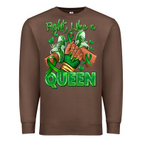 Chestnut green ribbon liver cancer afro girl sneakers Premium Sweatshirt - RanaPortraitStore