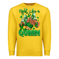 Lemon green ribbon liver cancer afro girl sneakers Premium Sweatshirt - RanaPortraitStore