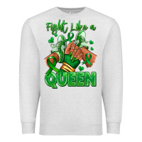 Oatmeal Heather green ribbon liver cancer afro girl sneakers Premium Sweatshirt - RanaPortraitStore