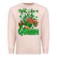 Pale Pink green ribbon liver cancer afro girl sneakers Premium Sweatshirt - RanaPortraitStore