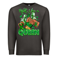 Smoke green ribbon liver cancer afro girl sneakers Premium Sweatshirt - RanaPortraitStore