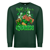 Sports Green green ribbon liver cancer afro girl sneakers Premium Sweatshirt - RanaPortraitStore