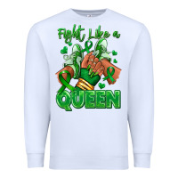White green ribbon liver cancer afro girl sneakers Premium Sweatshirt - RanaPortraitStore