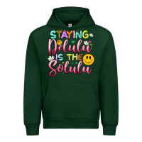 Forest Green staying delulu is the solulu Urban Hoodie - Artiststas