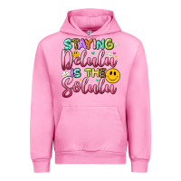 Fuchsia Pink staying delulu is the solulu Urban Hoodie - Artiststas
