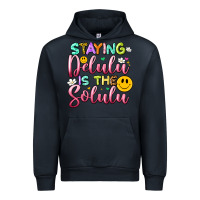Navy staying delulu is the solulu Urban Hoodie - Artiststas