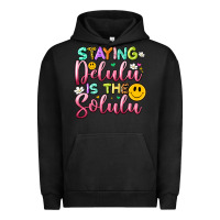 Pigment Black staying delulu is the solulu Urban Hoodie - Artiststas