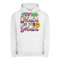 Pigment Lunar Rock staying delulu is the solulu Urban Hoodie - Artiststas