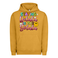Pigment Peanut Butter staying delulu is the solulu Urban Hoodie - Artiststas