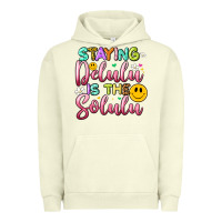 Pigment Pistachio staying delulu is the solulu Urban Hoodie - Artiststas