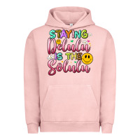 Pigment Salmon staying delulu is the solulu Urban Hoodie - Artiststas