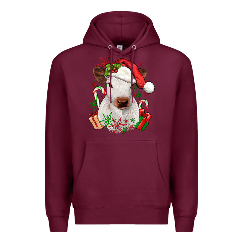 Christmas Heifer Premium Hoodie by JahusDesignShop | Teevron