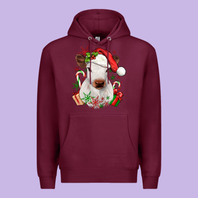 Christmas Heifer Premium Hoodie Designed By Jahusdesignshop