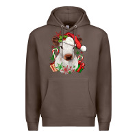 Coffee christmas heifer Premium Hoodie - JahusDesignShop