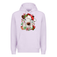 Lilac christmas heifer Premium Hoodie - JahusDesignShop