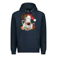 Navy christmas heifer Premium Hoodie - JahusDesignShop