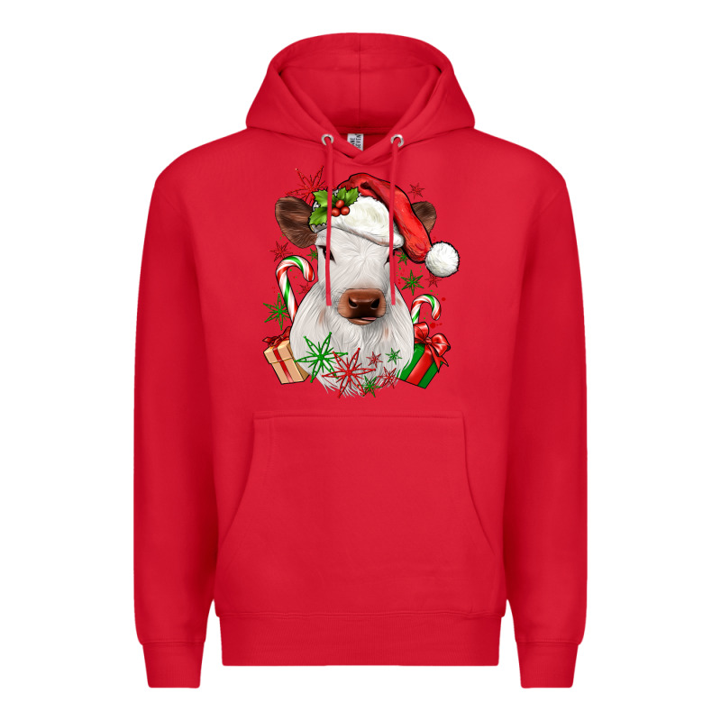 Christmas Heifer Premium Hoodie by JahusDesignShop | Teevron